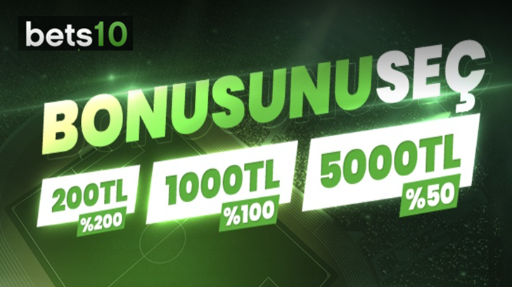 Bets10’dan 5.000 TL İlk Üyelik Bonusu